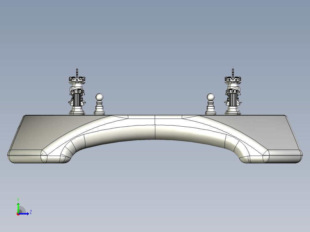 国际象棋CATIA V5 r21模型左视图