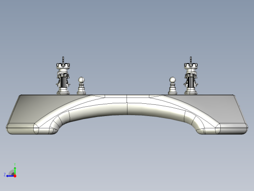 国际象棋CATIA V5 r21模型右视缩略图