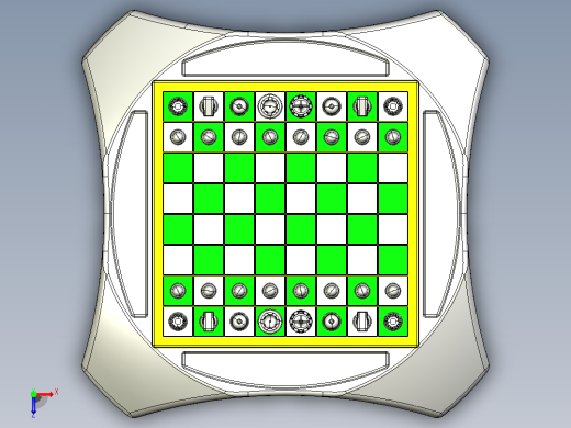国际象棋CATIA V5 r21模型俯视缩略图