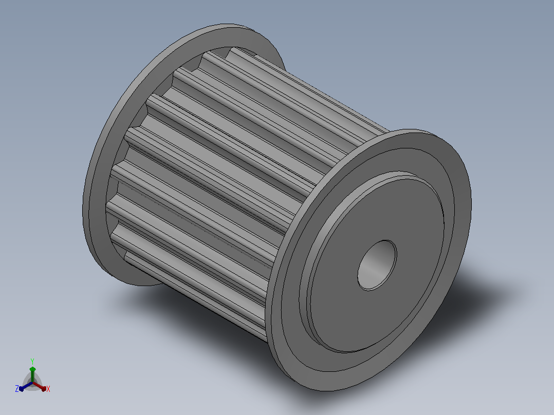 标准型半圆弧形齿同步带轮S5M型_SS5MHC-18-25-dc6-A主视图