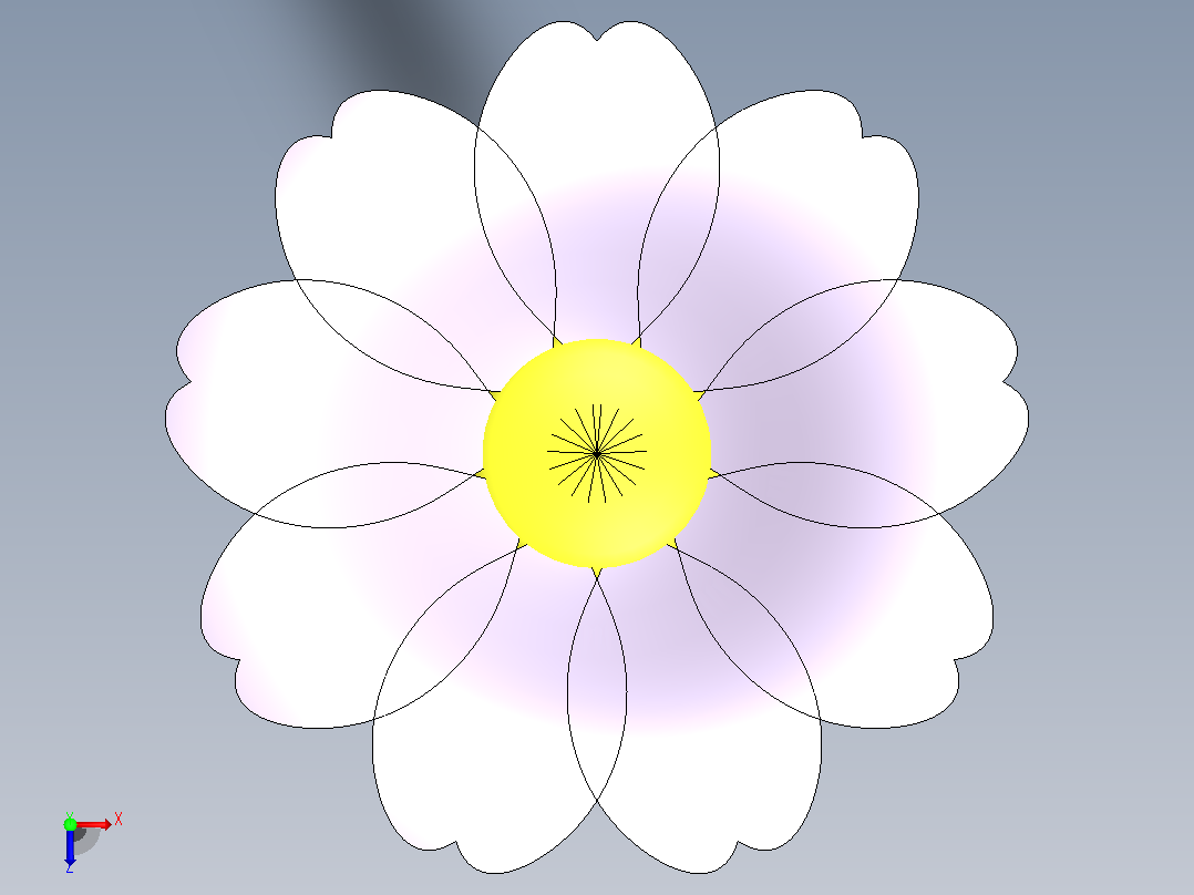 花俯视图