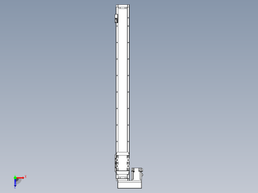 滚珠丝杠直线轴内置导轨TPA-GCR-80-1610C-L850-ML-M20-N3俯视缩略图