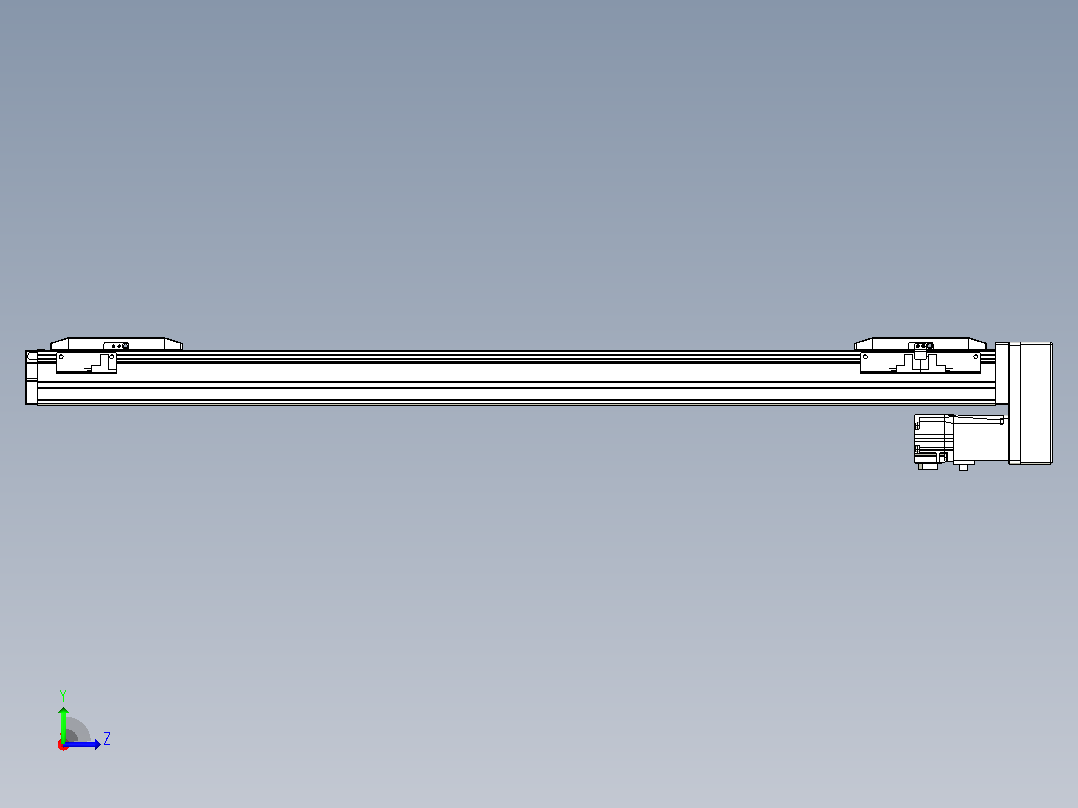 滚珠丝杠线性轴TPA-GCRS-50-1205C-L275-MP-M10-N3左视图