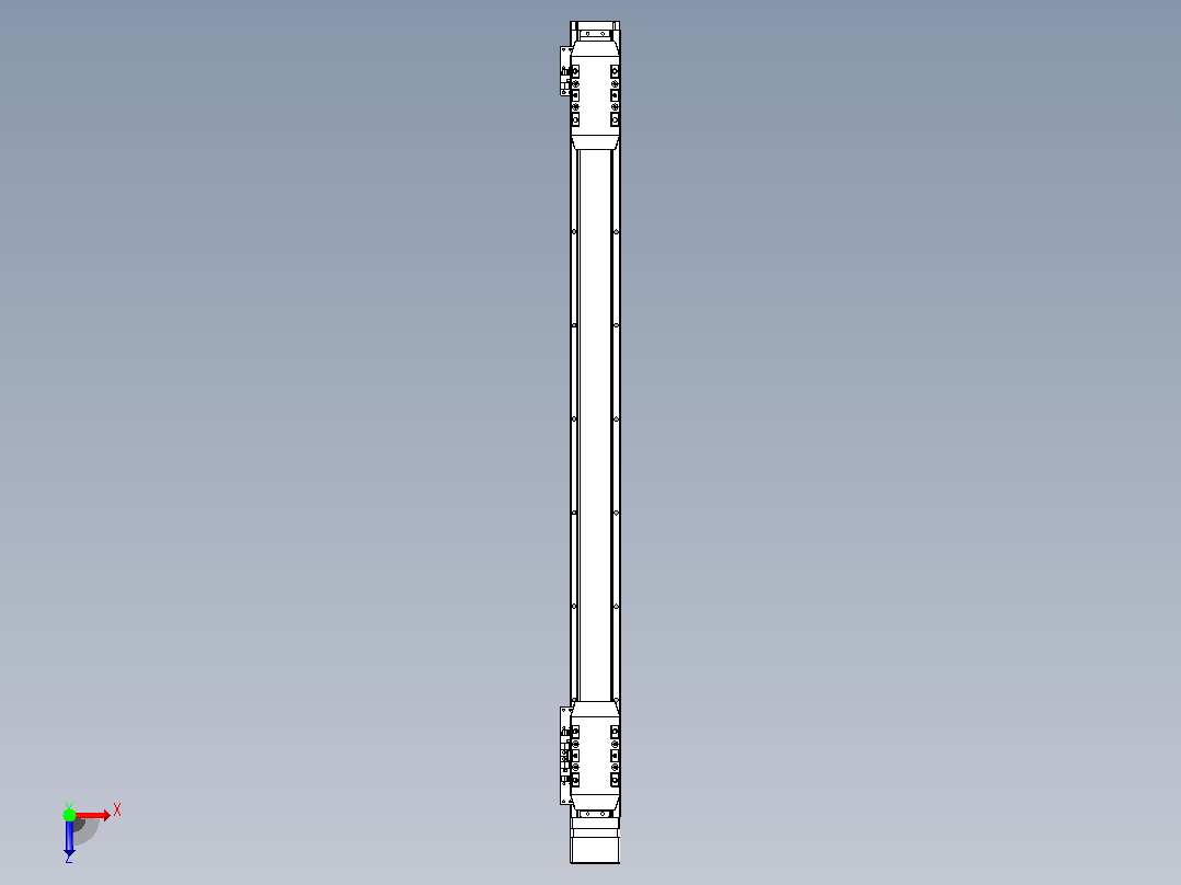 滚珠丝杠线性轴TPA-GCRS-50-1205C-L275-MP-M10-N3俯视图