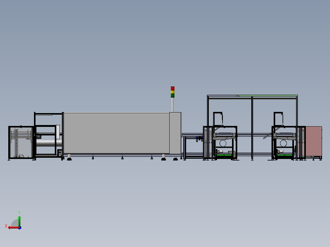 选择性焊接生产线后视图