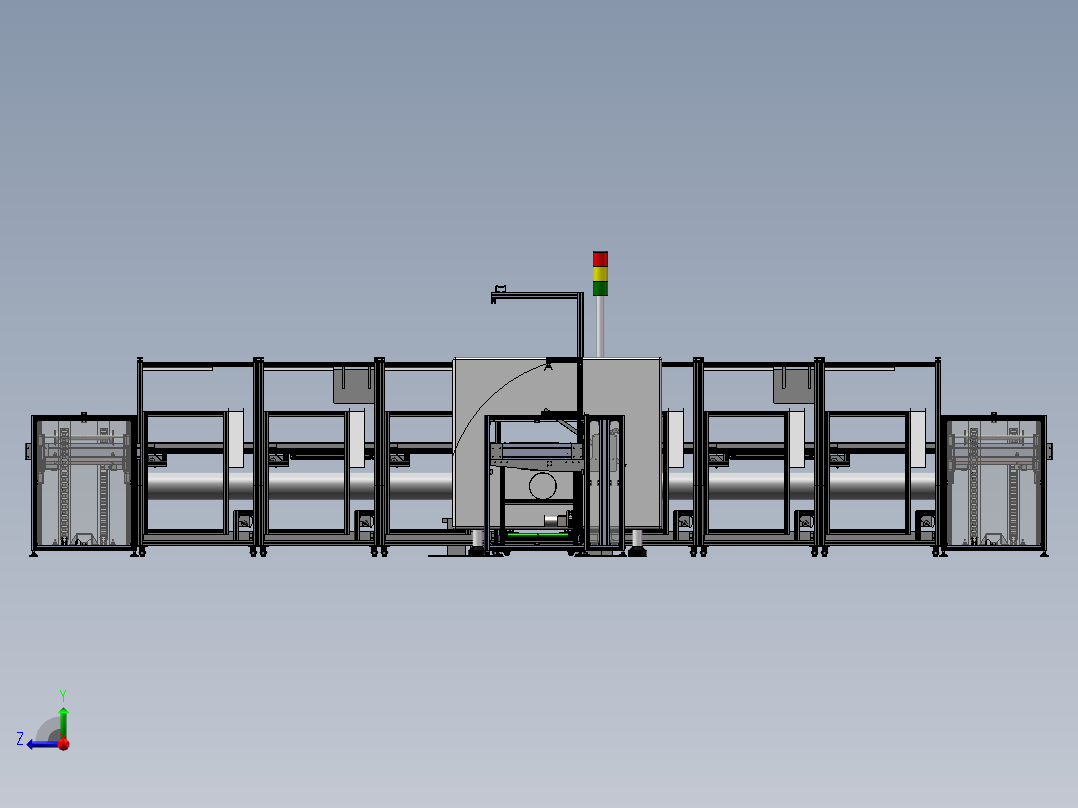 选择性焊接生产线右视图