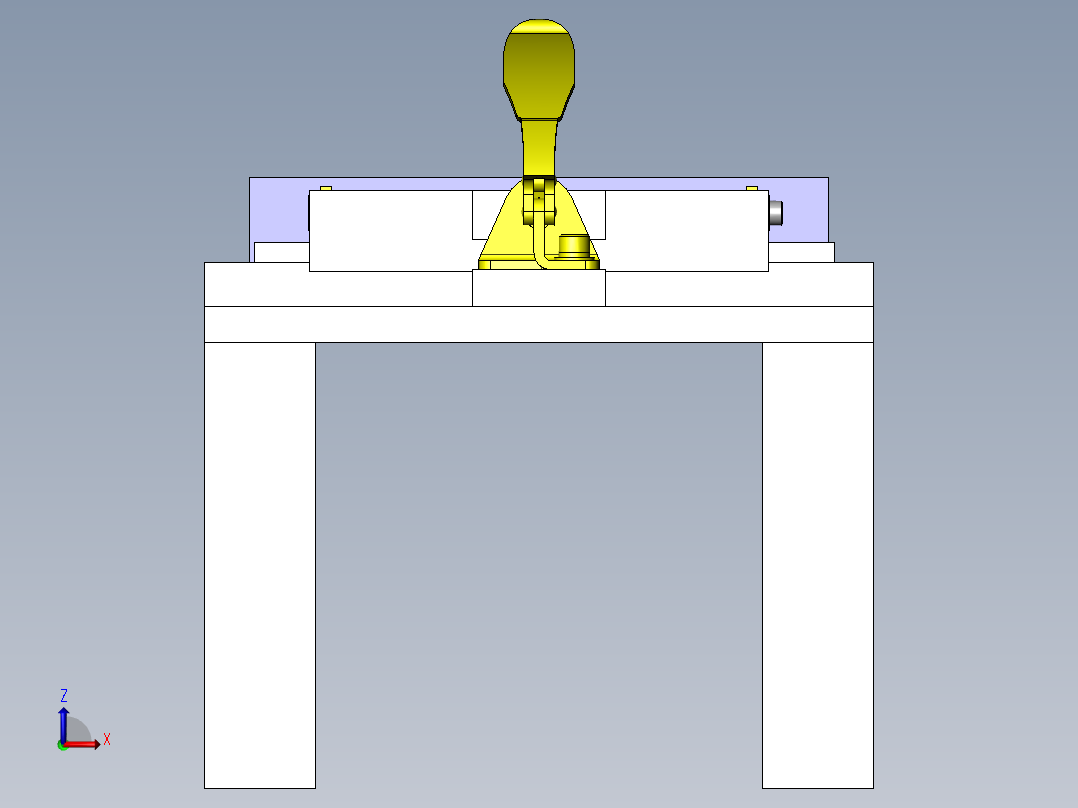 简易快速夹具sw18前视图