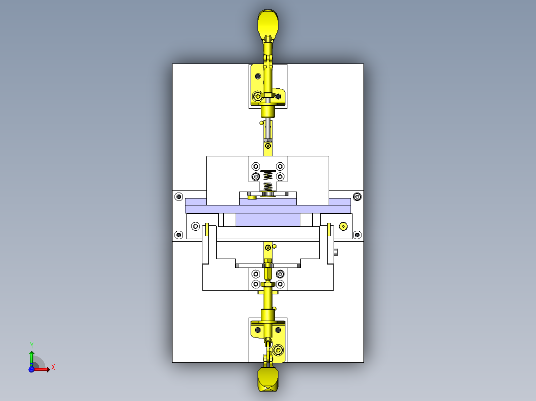 简易快速夹具sw18俯视图