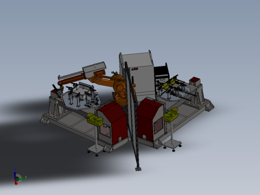 TIG机器人焊接机工作站sw2016可编辑