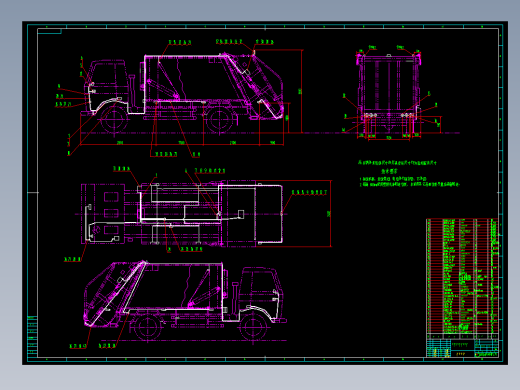 翻斗式垃圾压缩车电器系统设计图