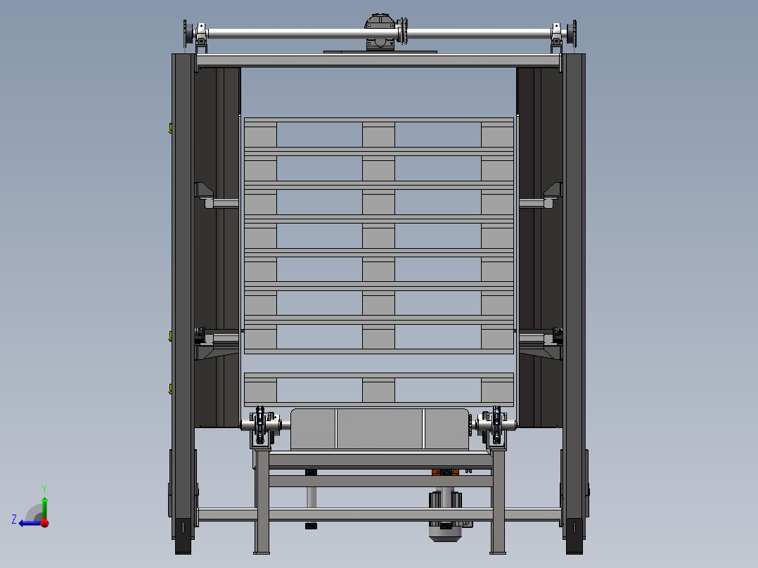 E559 木托盘分机，托盘码垛机右视图