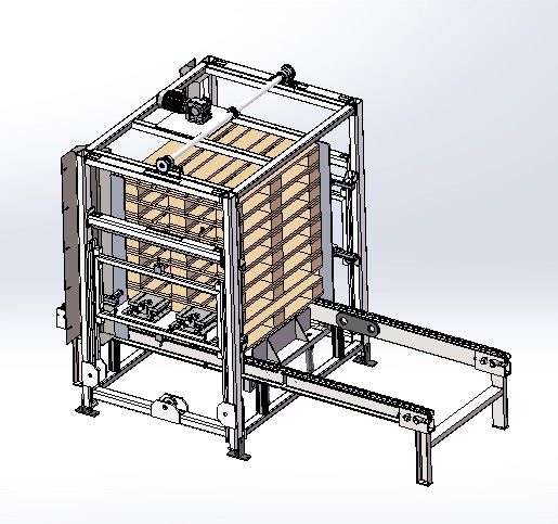 E559 木托盘分机，托盘码垛机