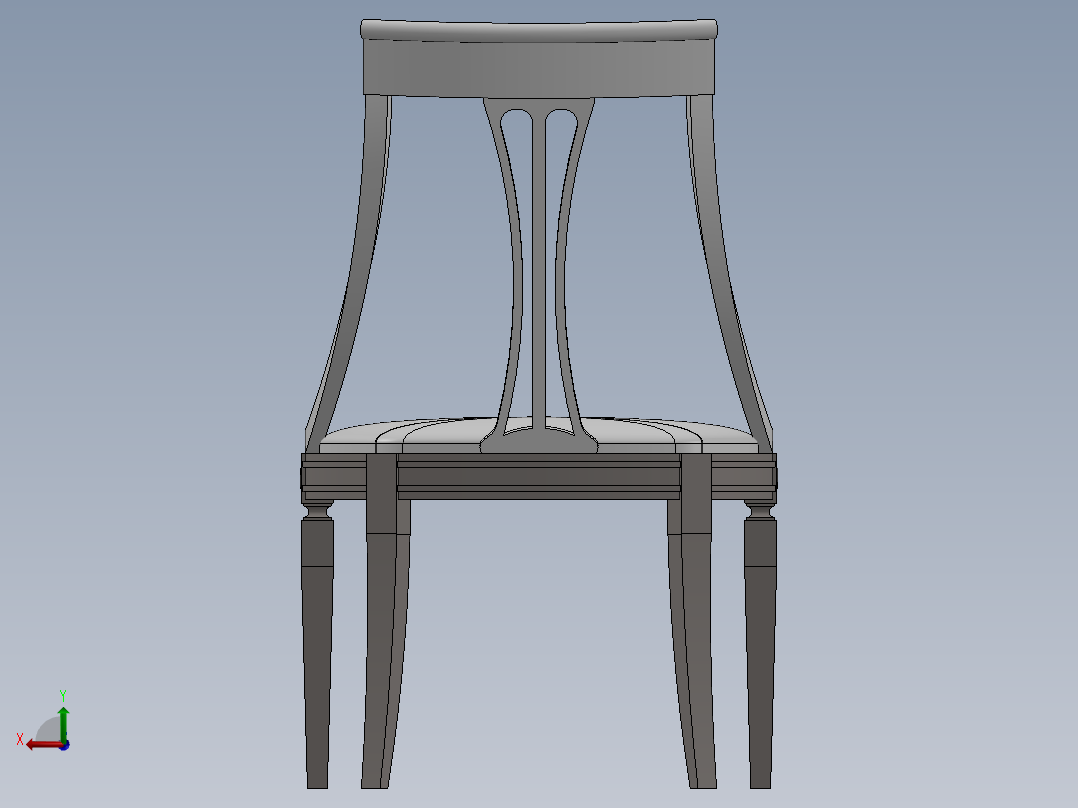 凳子后视图