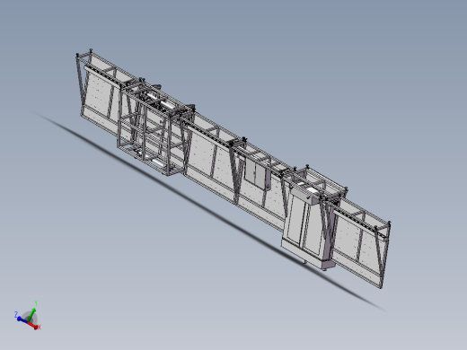 中空玻璃1600生产线3D模型（已用于生产