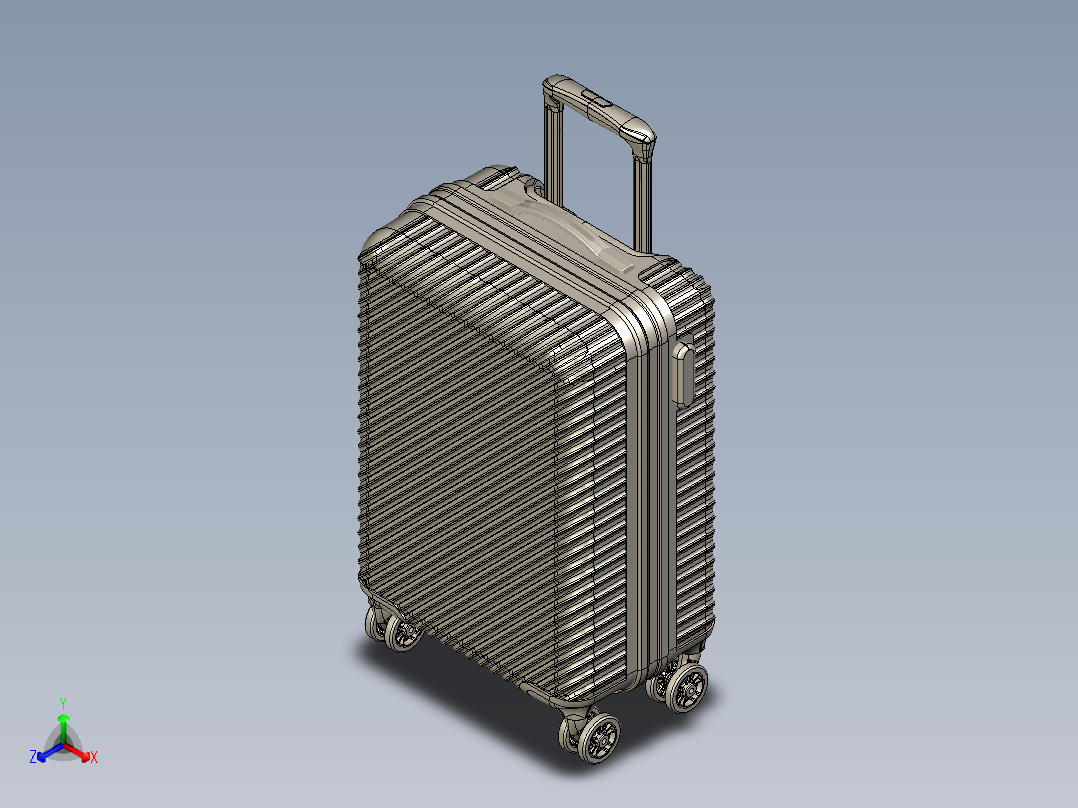 拉杆箱行李箱设计