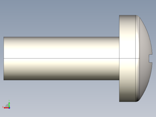 螺丝 M6 十字盘头-M6x16 Screw head.STEP后视缩略图