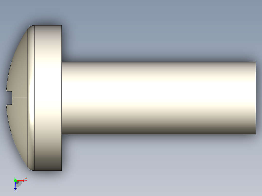 螺丝 M6 十字盘头-M6x16 Screw head.STEP俯视图