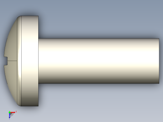 螺丝 M6 十字盘头-M6x16 Screw head.STEP俯视缩略图