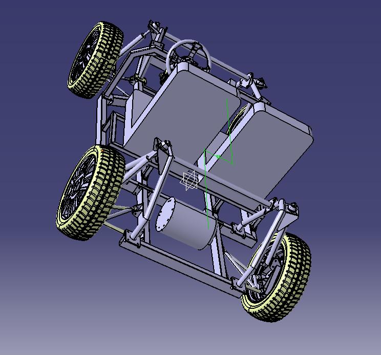 一种全地形小车概念设计【三维CATIA】