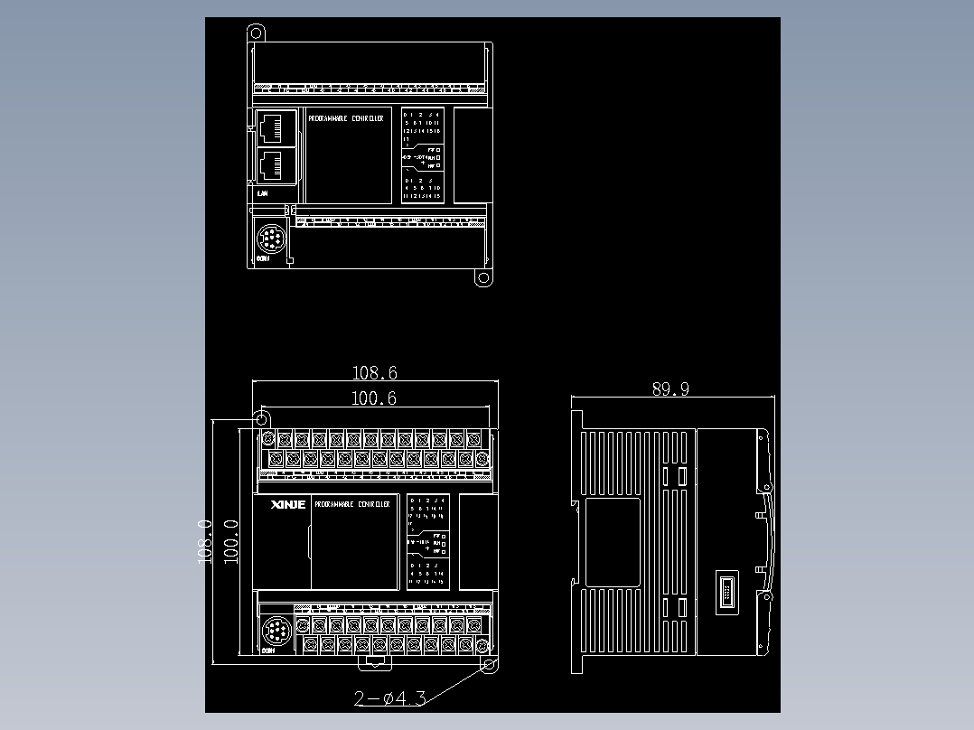 XD5E-30T4-E（双网口）外观图