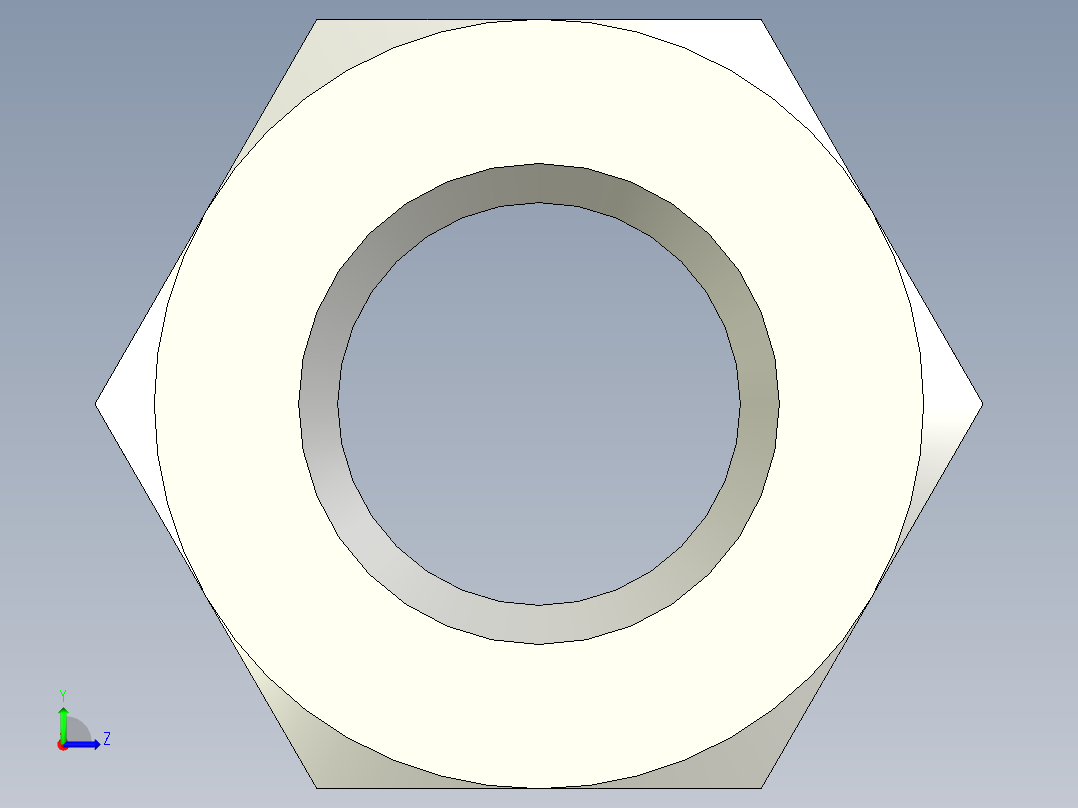 螺母德国标准1479 - M6，M8，M10，M12左视图