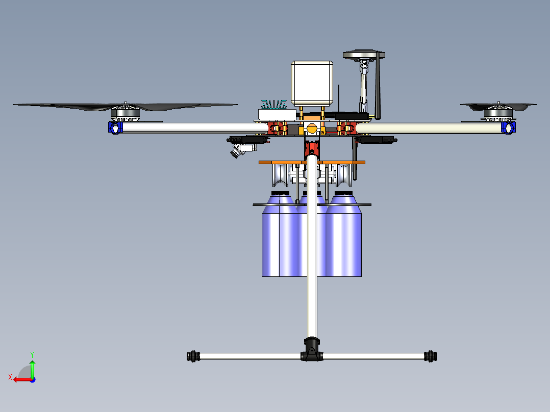 四轴无人机Ⅱ后视图