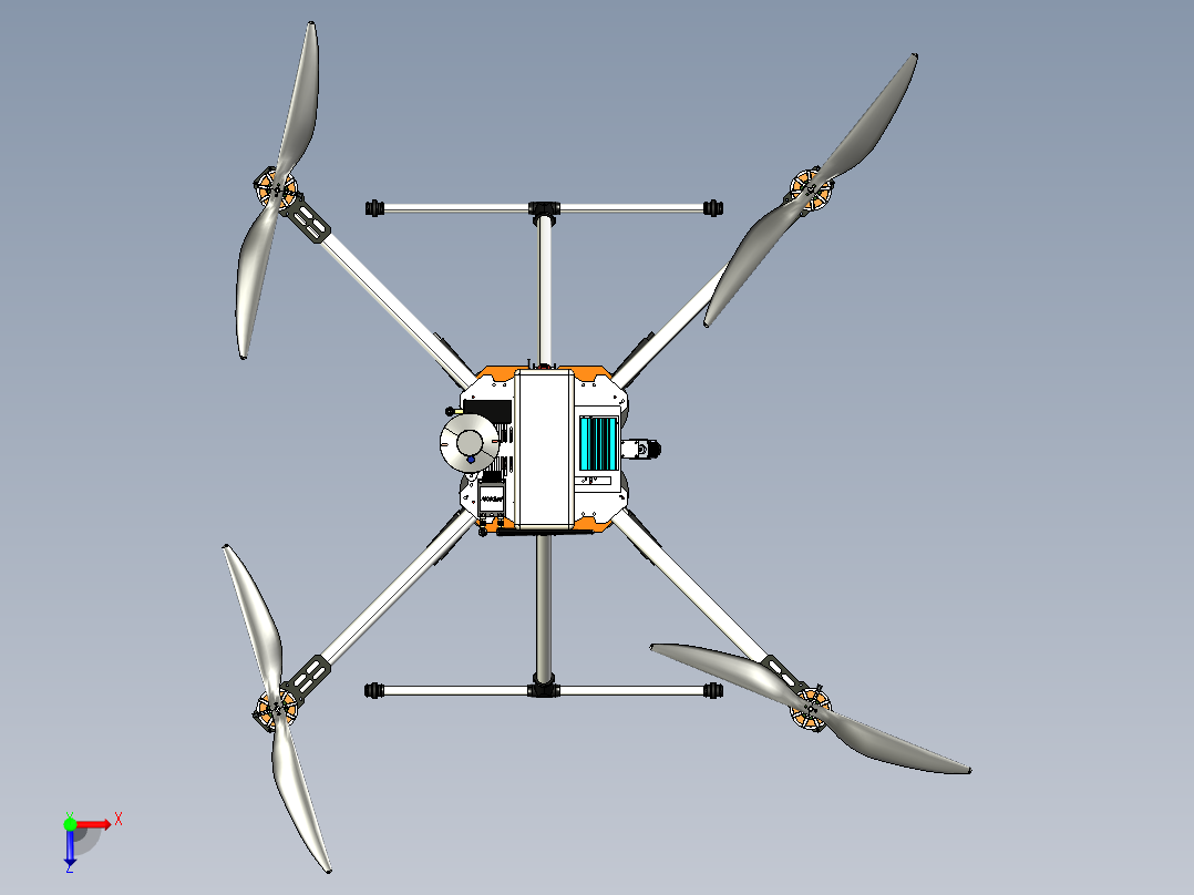 四轴无人机Ⅱ俯视图