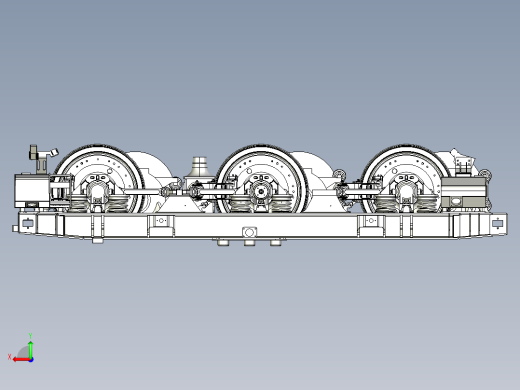 HXD3电力机车转向架SW模型后视缩略图