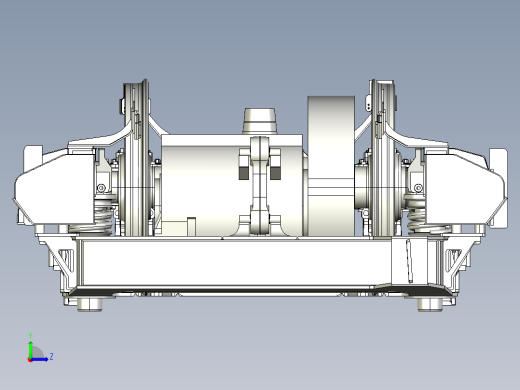 HXD3电力机车转向架SW模型左视缩略图
