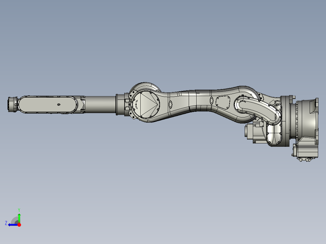 川崎rs080n六轴工业机器人三维模型资料右视图