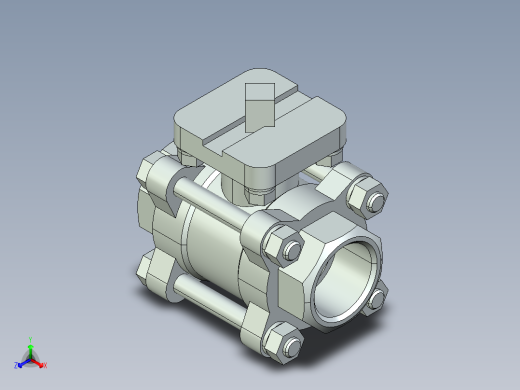 阀门模型-2654_25Quarter_turn_ball_valve