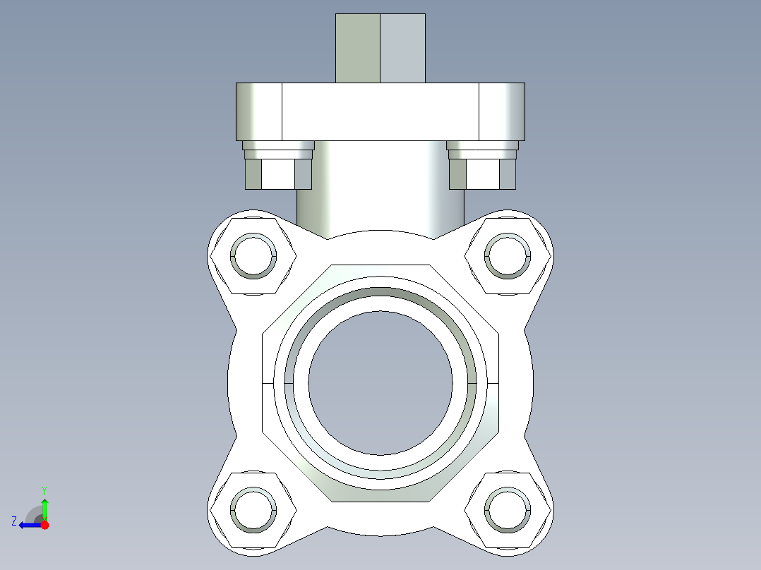 阀门模型-2654_25Quarter_turn_ball_valve右视图