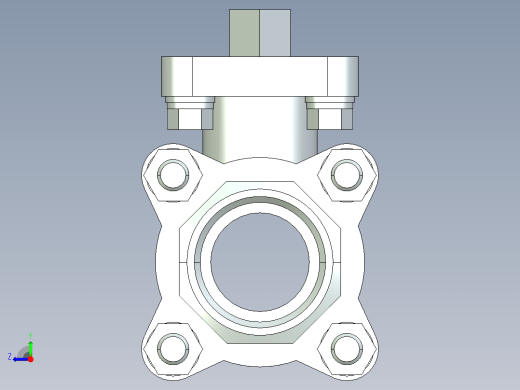 阀门模型-2654_25Quarter_turn_ball_valve右视缩略图