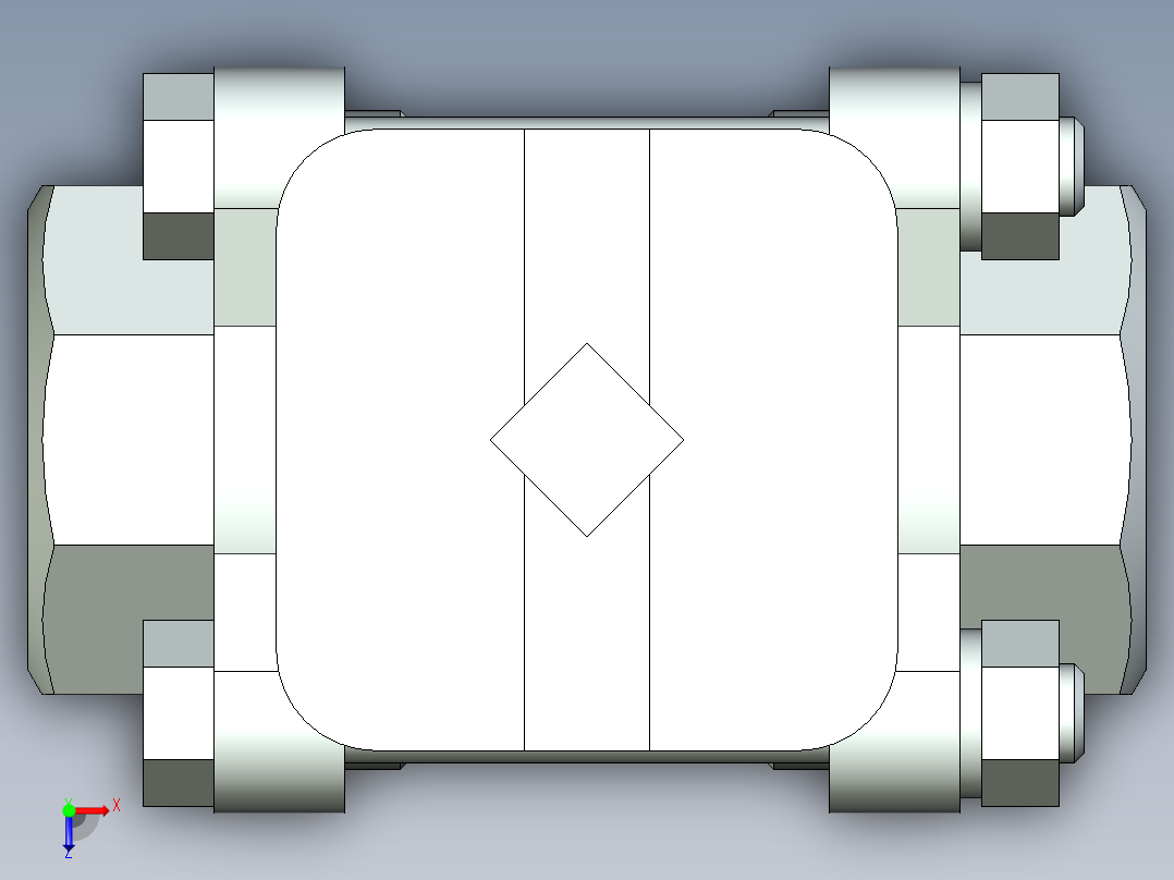 阀门模型-2654_25Quarter_turn_ball_valve俯视图