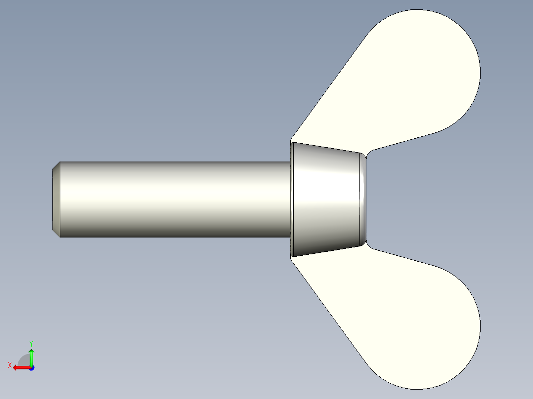 带耳螺钉-DIN_316_Wing_screws_8x1.25x25-21-12.5_39_2.8_20_8.stp后视图