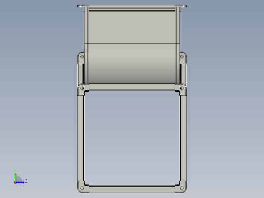 t形通道风管左视缩略图