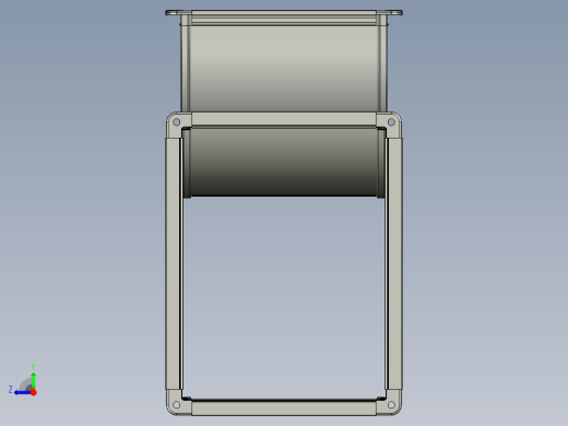 t形通道风管右视缩略图
