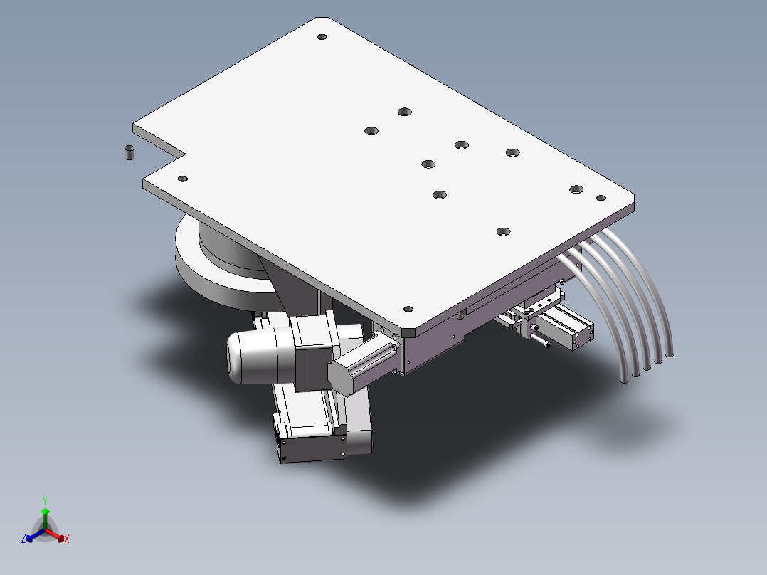 螺钉机（经典的螺丝上料机构）正等轴测图