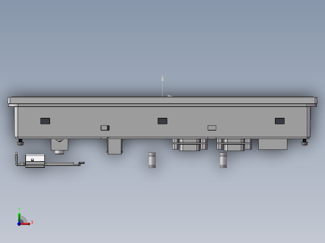 台达触摸屏前视图
