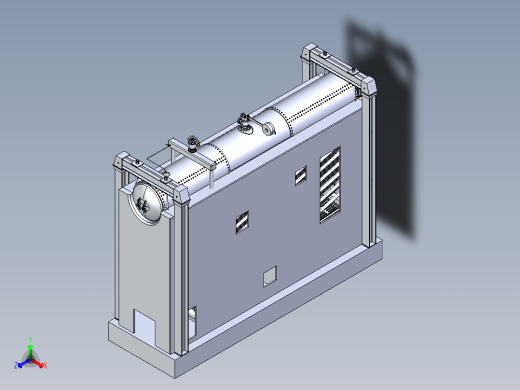Babcock & Wilcox水管安全锅炉结构正等轴测缩略图
