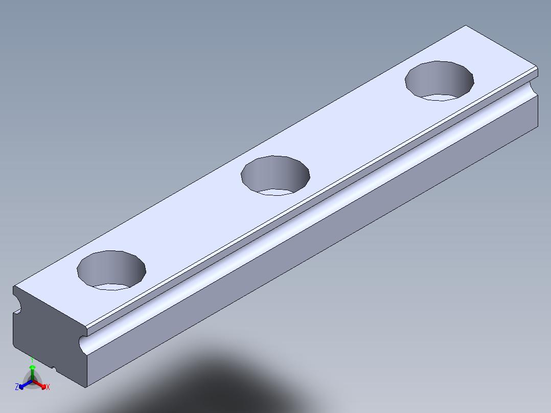 上银直线滑轨-MGN9C正等轴测图