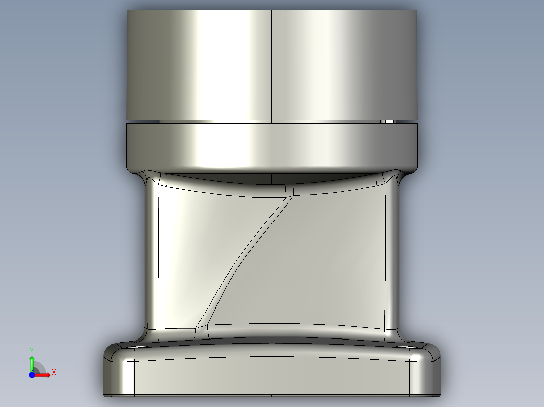55-75-160可旋转箱底座.STEP前视图