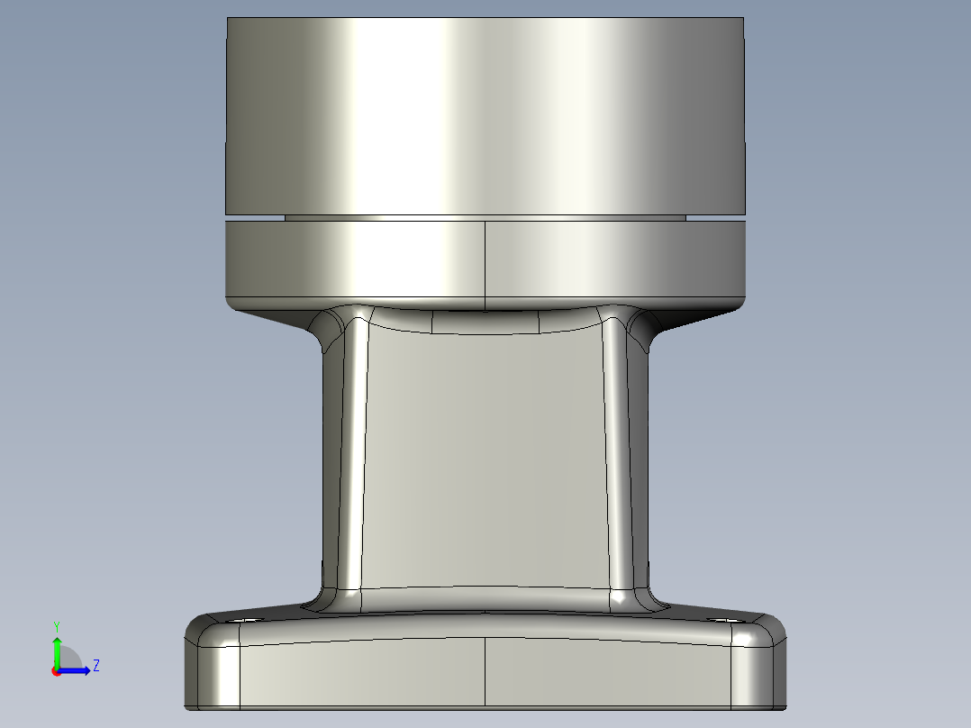 55-75-160可旋转箱底座.STEP左视图