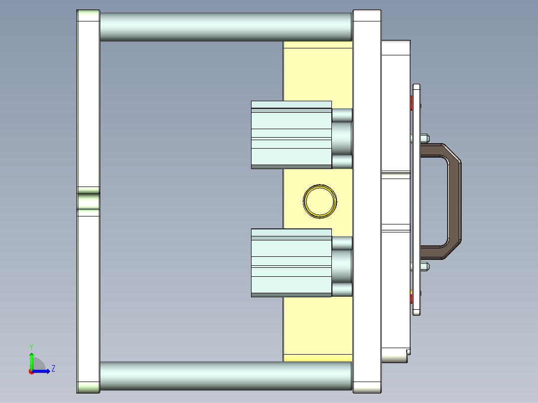 AAPB0-TRIM-CNC3笔记本CNC工装夹具三维模型-0106左视图