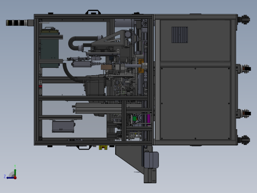 门锁组装通电测试线sw20可编辑右视缩略图