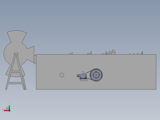 切流式脱粒、分离装置后视缩略图