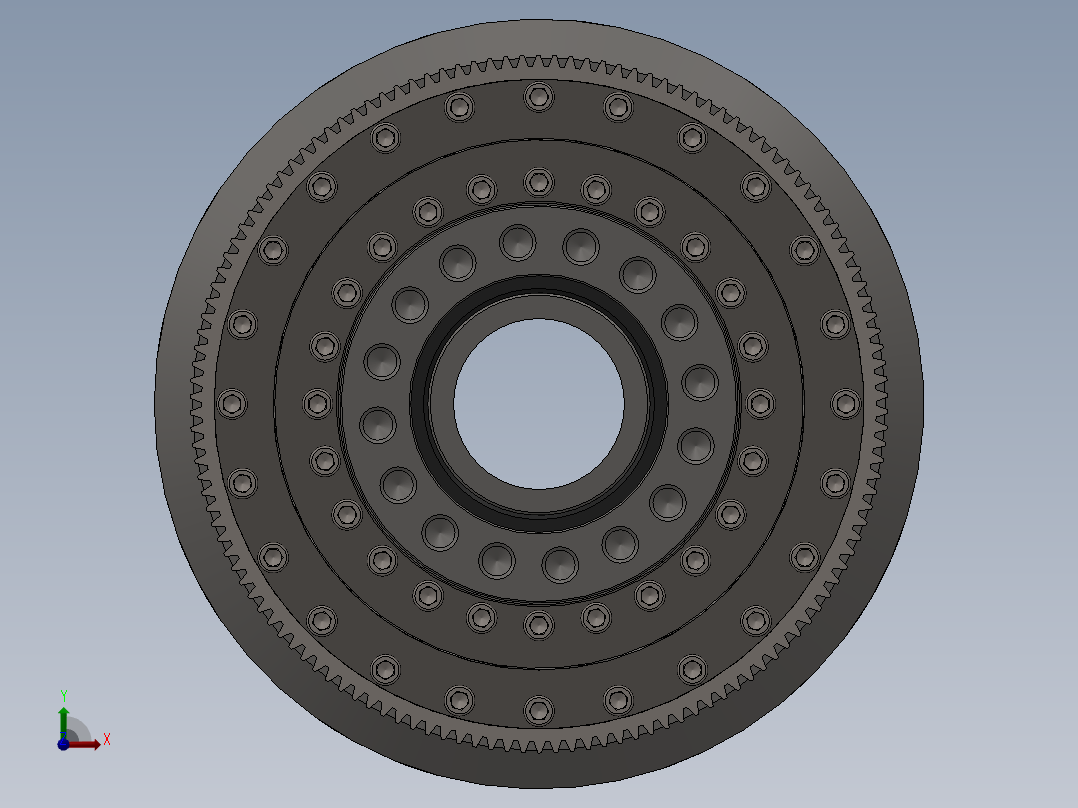 摆线减速器、摆线针轮减速器、减速器(18)前视图