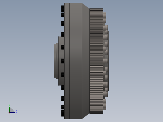 摆线减速器、摆线针轮减速器、减速器(18)左视缩略图