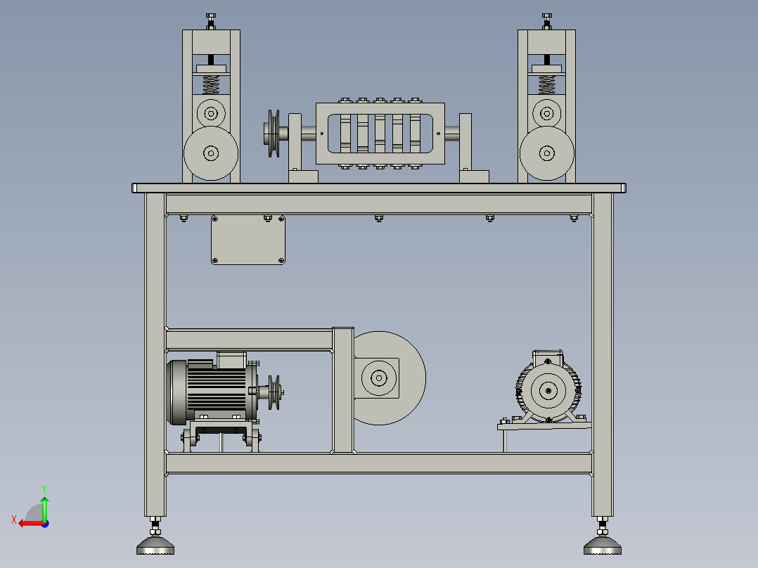 B2004233-线材校直机拉直机后视图