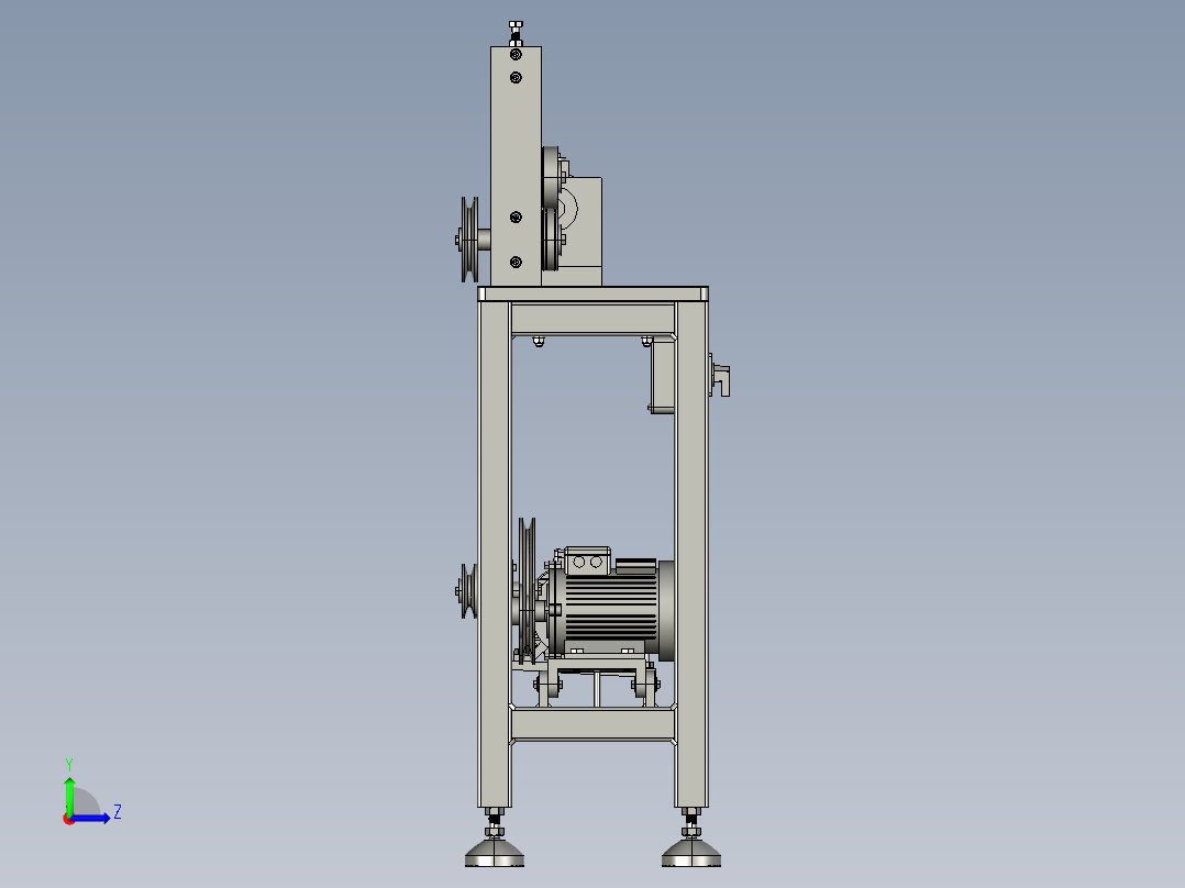 B2004233-线材校直机拉直机左视图